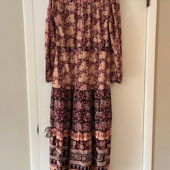 FAHERTY  size small, block print dress - Picture 3 of 9